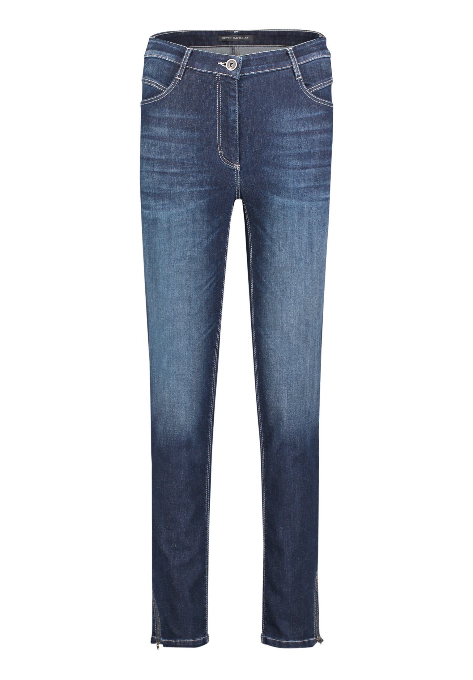 Betty Barclay Regular-fit-Jeans mit Reißverschluss Blue Used Denim