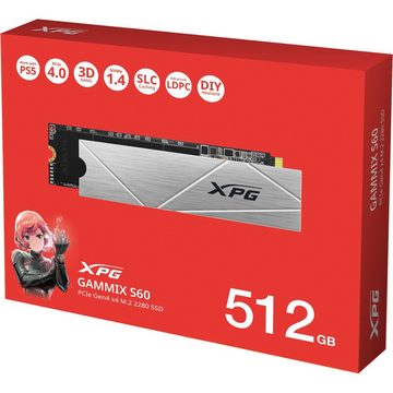 ADATA XPG GAMMIX S60 BLADE 512 GB SSD-Festplatte (512 GB) Steckkarte"
