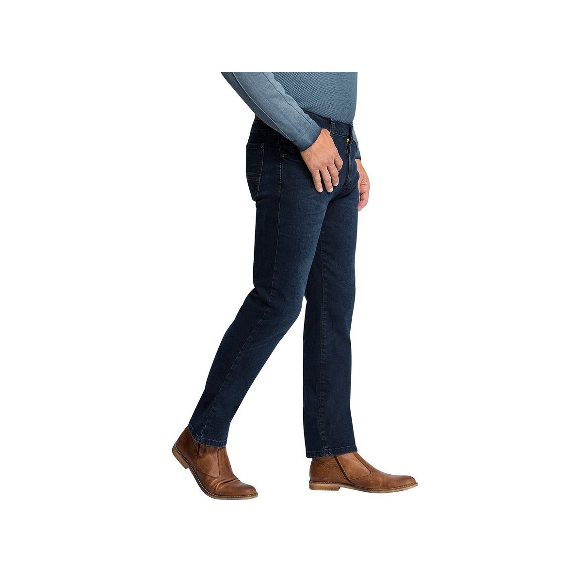 Pioneer dunkel-blau 5-Pocket-Jeans (1-tlg) Authentic Jeans