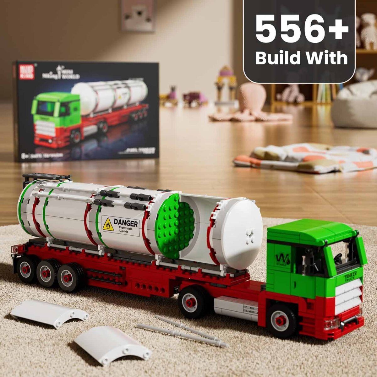 Mould King Mould King 24075 Fuel Tanker Truck Spielbausteine