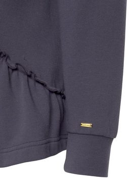 LASCANA Kapuzensweatshirt mit Rüschen, Loungeanzug, Hoodie