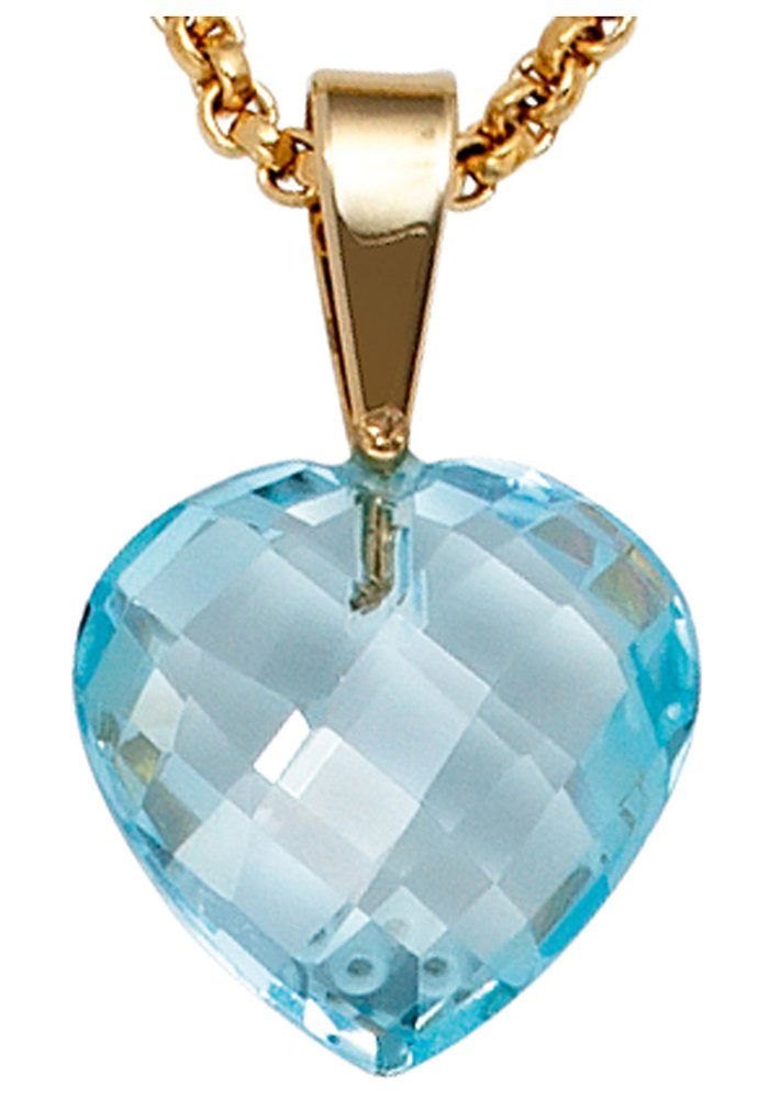 JOBO Herzanhänger Anhänger Herz, 585 G...