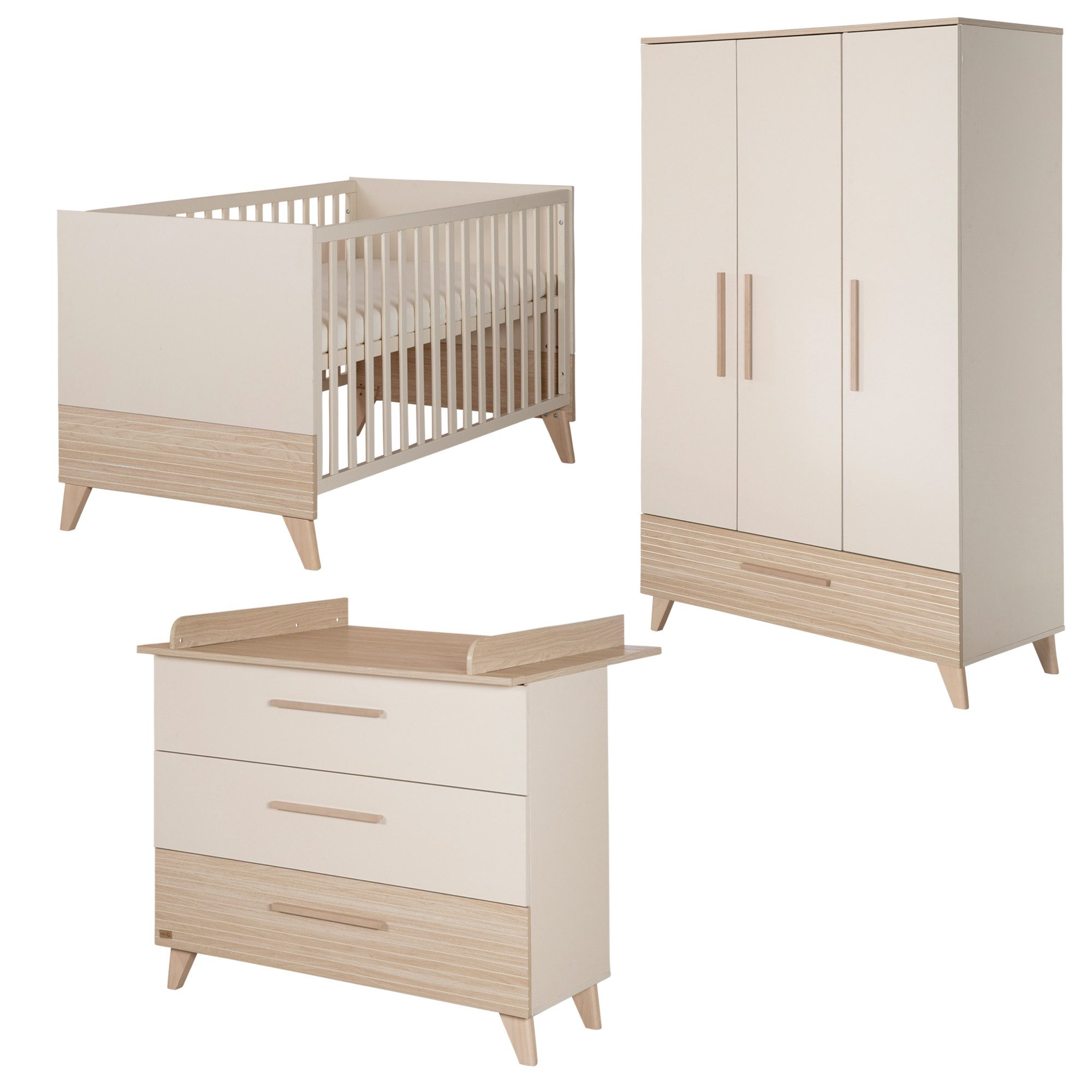 roba® Babyzimmer-Komplettset Sidney - modernes Kinderzimmer günstig online kaufen
