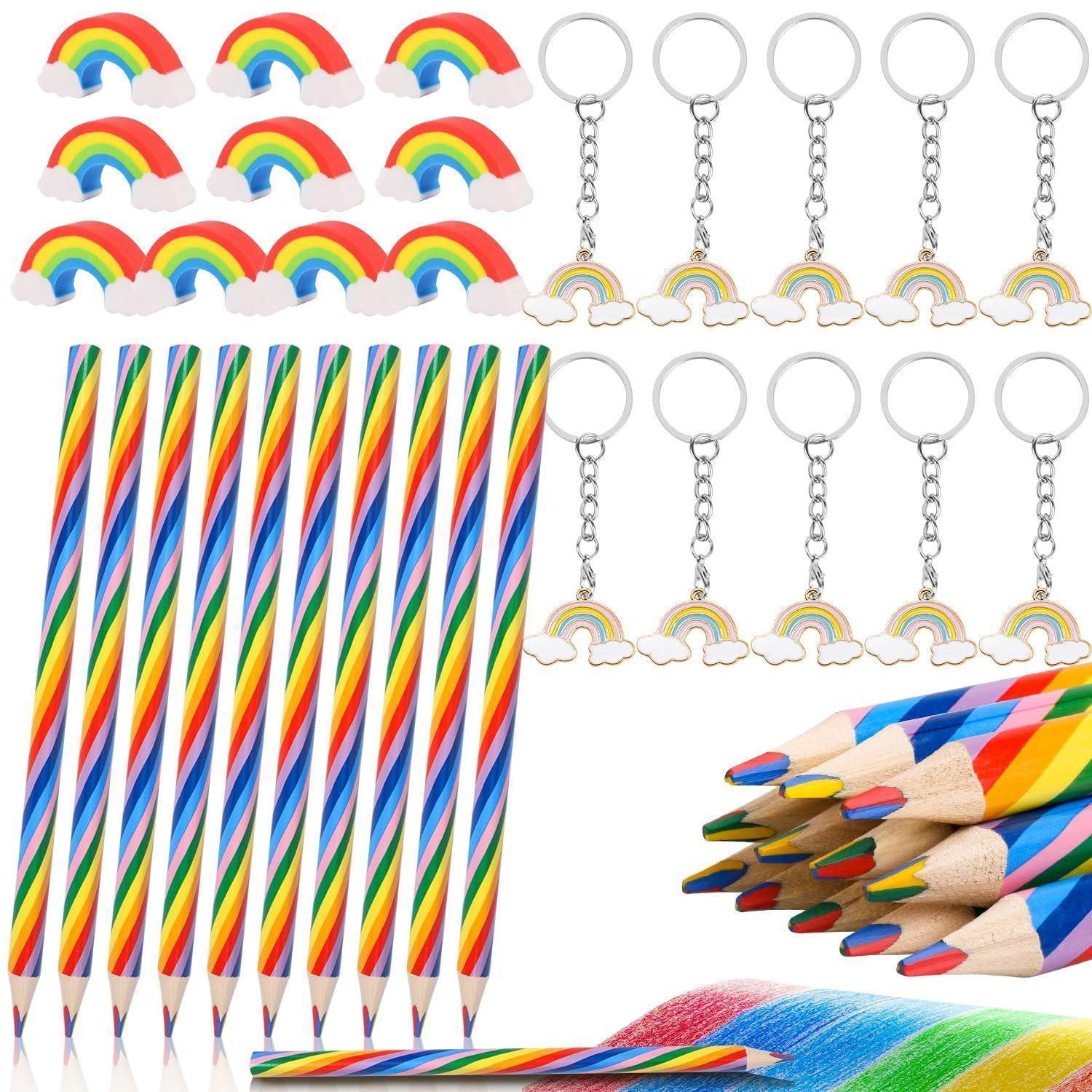 LuxusKollektion Buntstift 36tlg Regenbogenstift Set mit Anhänger