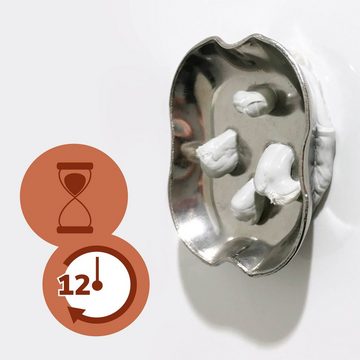 bremermann WC-Reinigungsbürste Bad-Serie PIAZZA, Edelstahl matt & Glas inkl. Klebeset