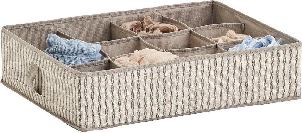 Zeller Present Aufbewahrungsbox Stripes, 12 Fächer, günstig online kaufen