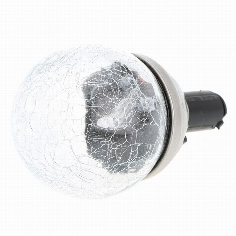 EAXUS LED Solarleuchte 3er Set Solar Gartenleuchte Kugel Leuchte mit Crackle-Licht Solarlampe, LED fest integriert, Farbwechsel, Farbwechsel