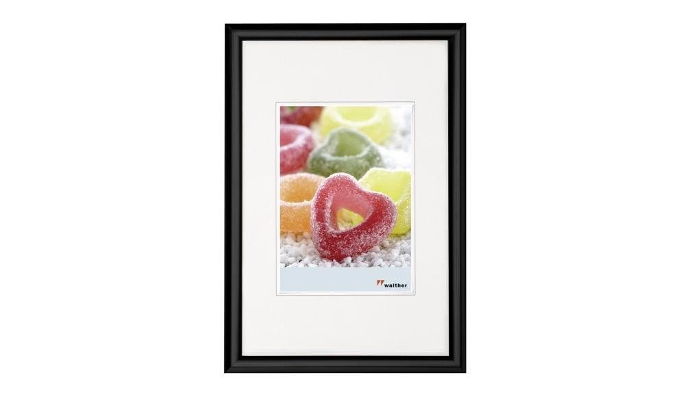 Walther Bilderrahmen Kunststoffrahmen KP045B Trendstyle 30x45cm schwarz