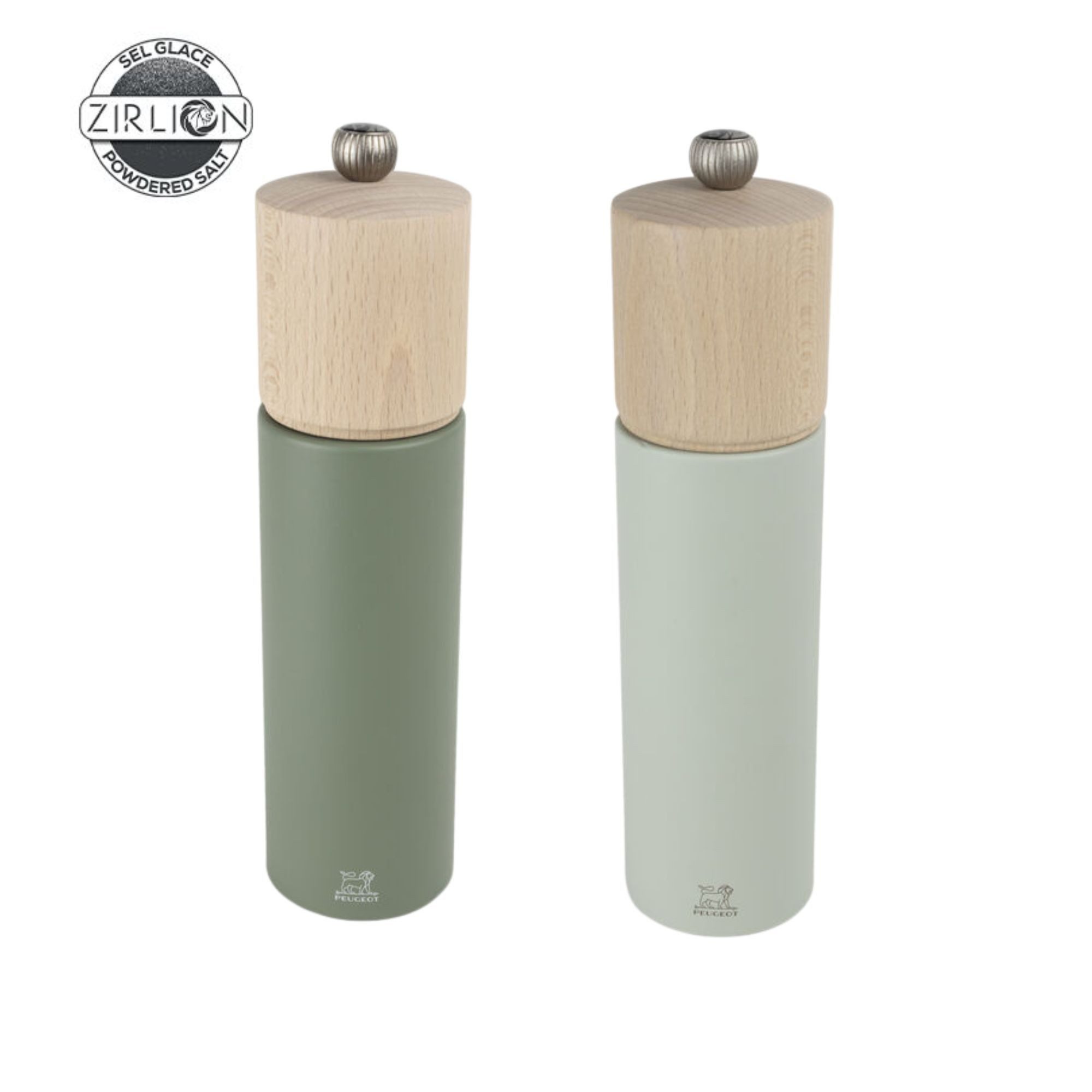 PEUGEOT Salz-/Pfeffermühle BOREAL 21cm Grün Buchenholz Stahl Zirkonia Mahlwerk