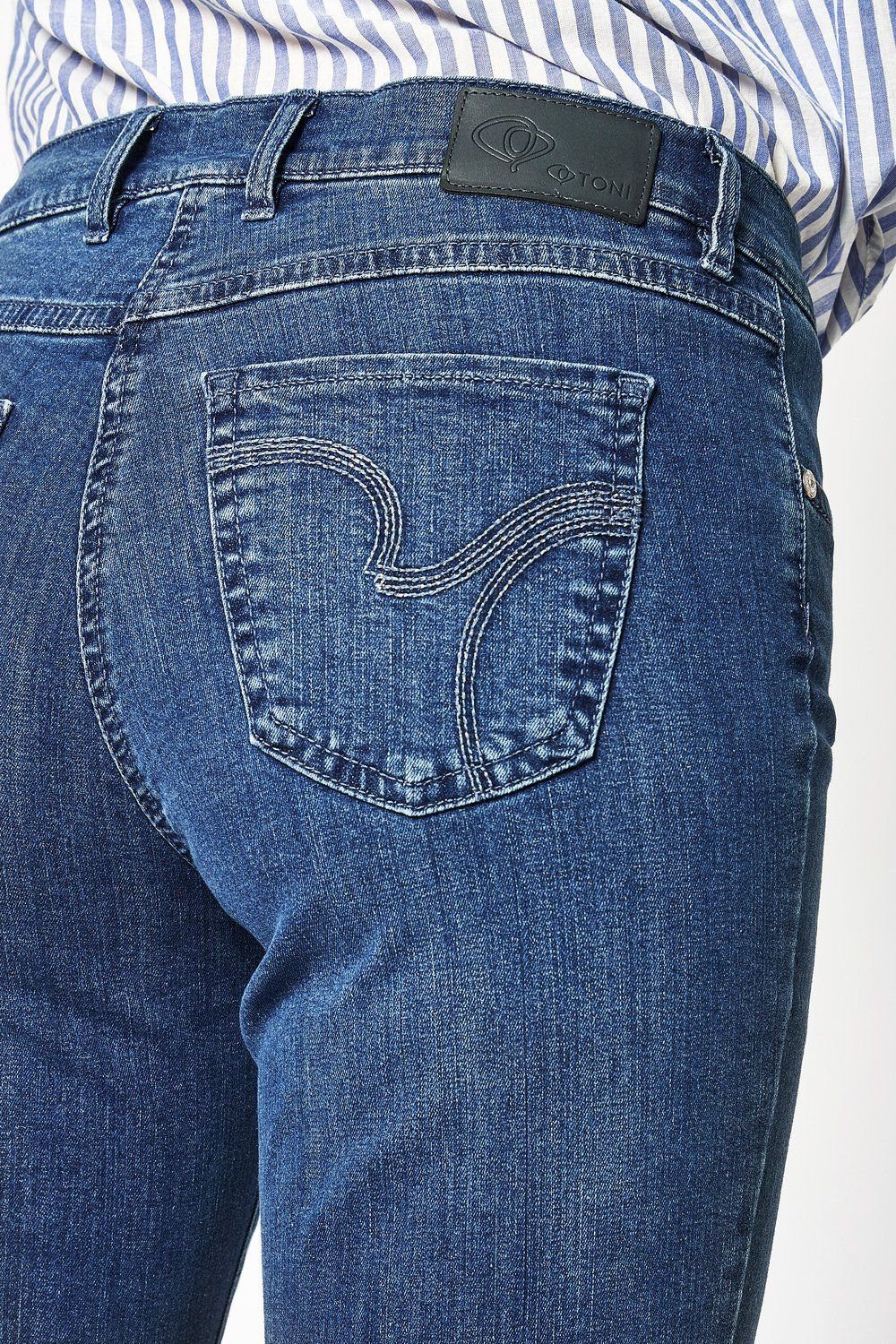 mid 5-Pocket-Jeans blue TONI used