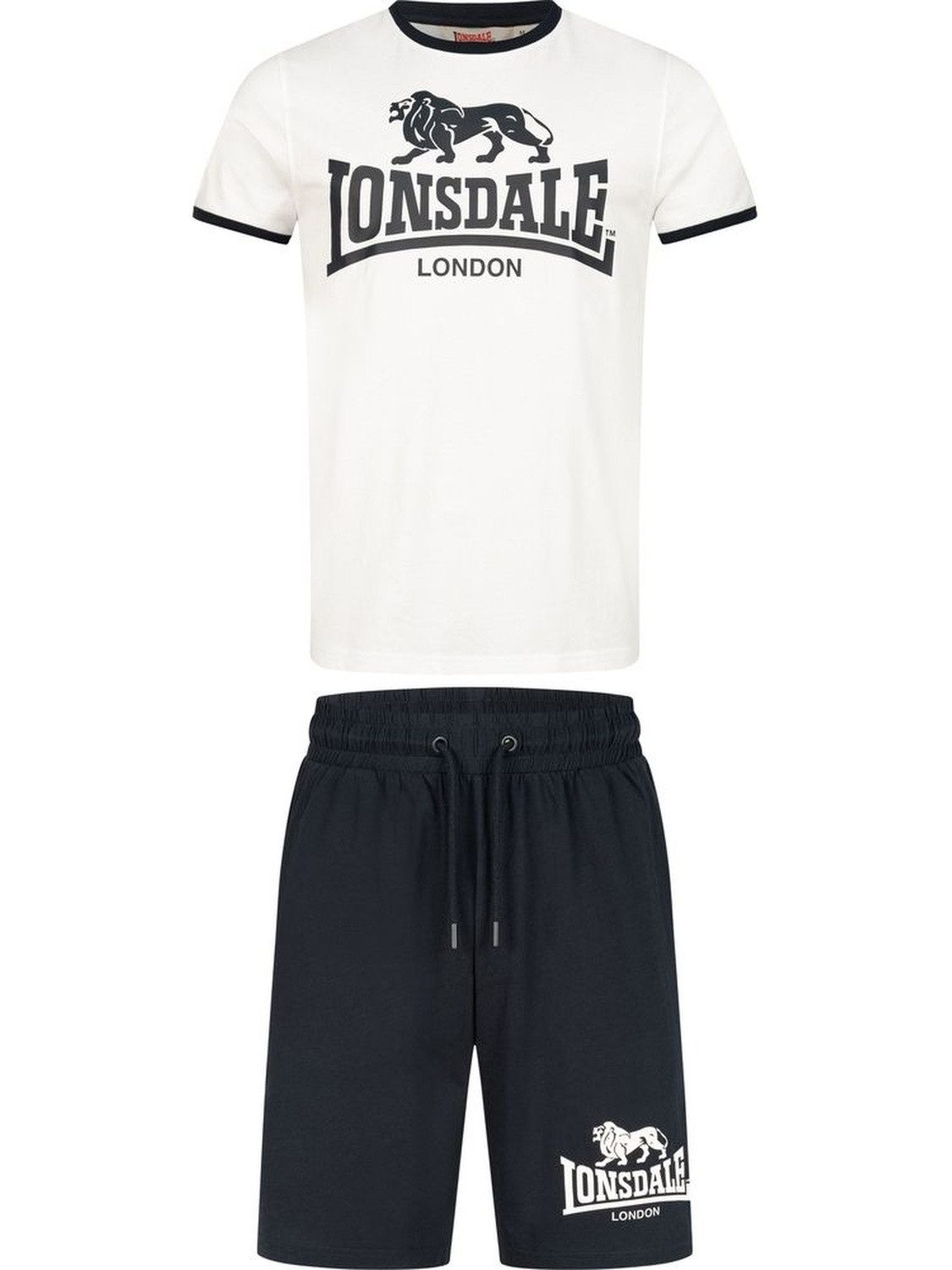 Lonsdale Trainingsanzug Maist T-Shirt & Shorts Set Normale Passform