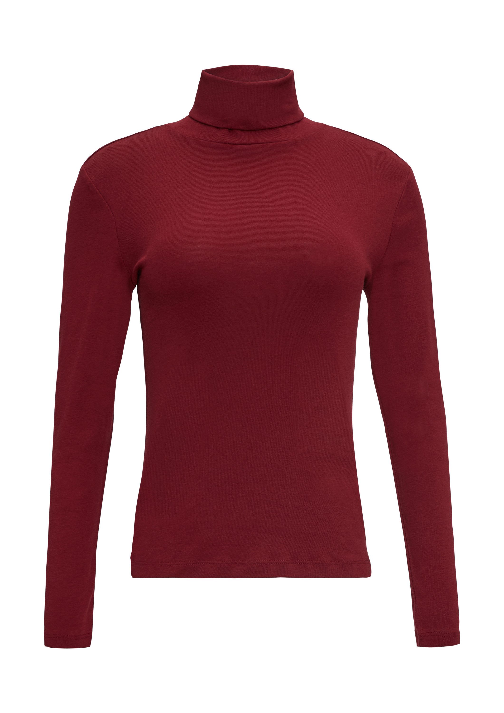 s.Oliver Langarmshirt T-Shirt Elastisches Langarmshirt mit Rollkragen günstig online kaufen