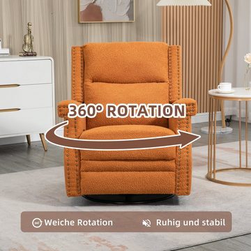 OKWISH Drehstuhl 360-Grad-Drehbarer Fass-Freizeitstuhl (für das Kinderzimmer, Hotel, Schlafzimmer, Büro, Lounge)