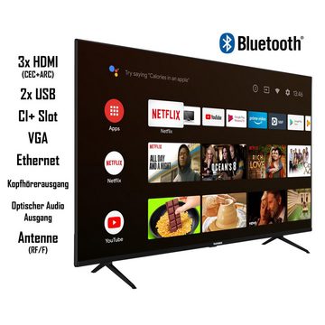 Telefunken XF43AN660S LCD-LED Fernseher (108 cm/43 Zoll, Full HD, Android TV, HDR, Triple-Tuner, Google Play Store, Google Assistant, Bluetooth)