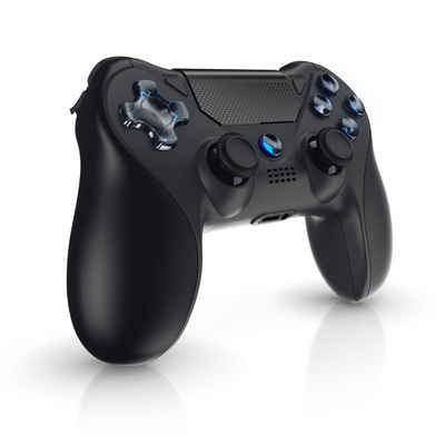 CSL Gaming-Controller (1 St., Wireless Gamepad Controller für PS4 & Switch Bluetooth & Kabelverbindung / Touchpad / Akku)