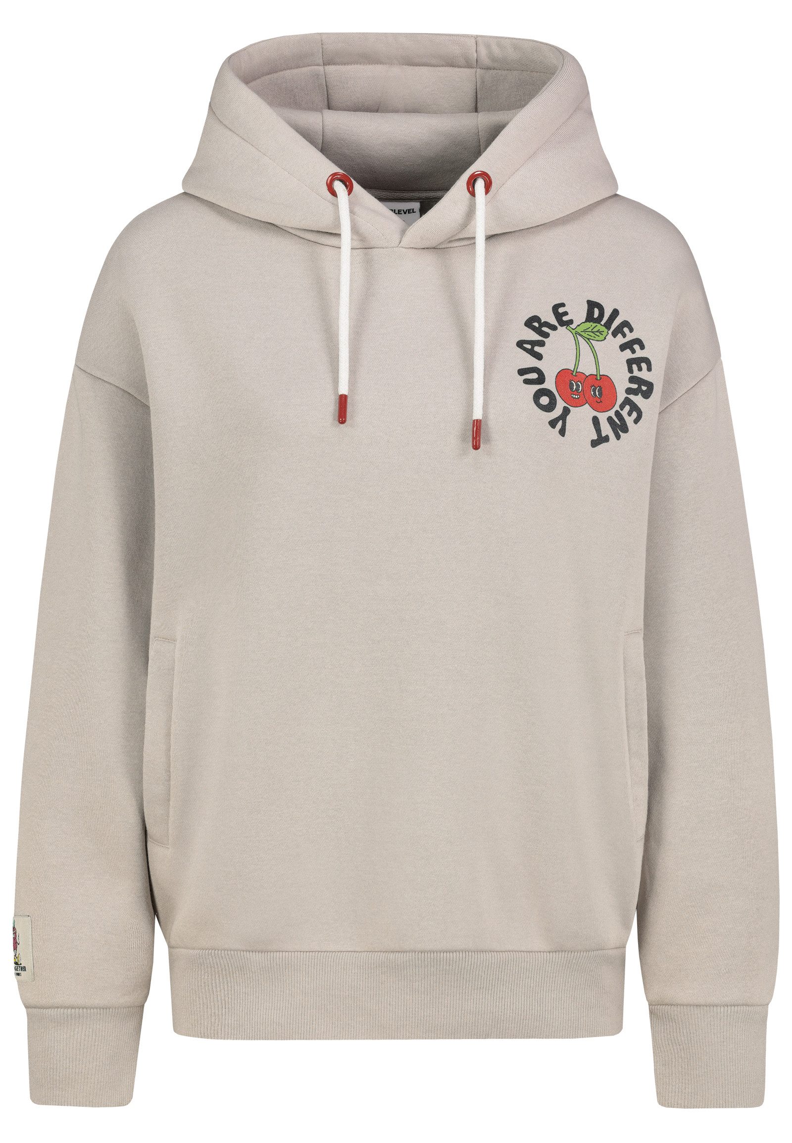 SUBLEVEL Hoodie mit Frucht-Motiv und Schriftzug günstig online kaufen