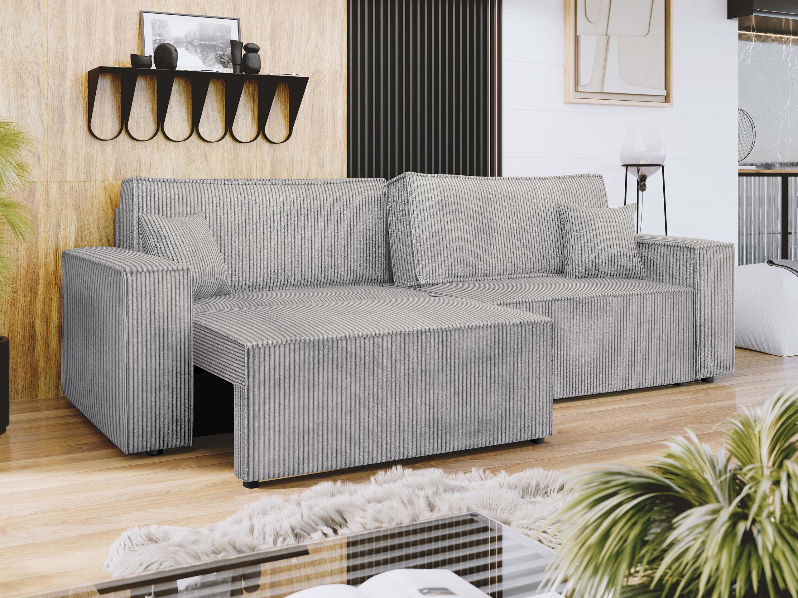 MIRJAN24 Schlafsofa Karl Cord mit L-Funktion, günstig online kaufen
