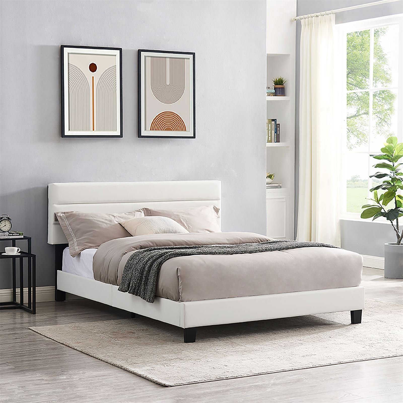 CARO-Möbel Polsterbett BEDFORD, Polsterbett 140x200 cm günstig online kaufen