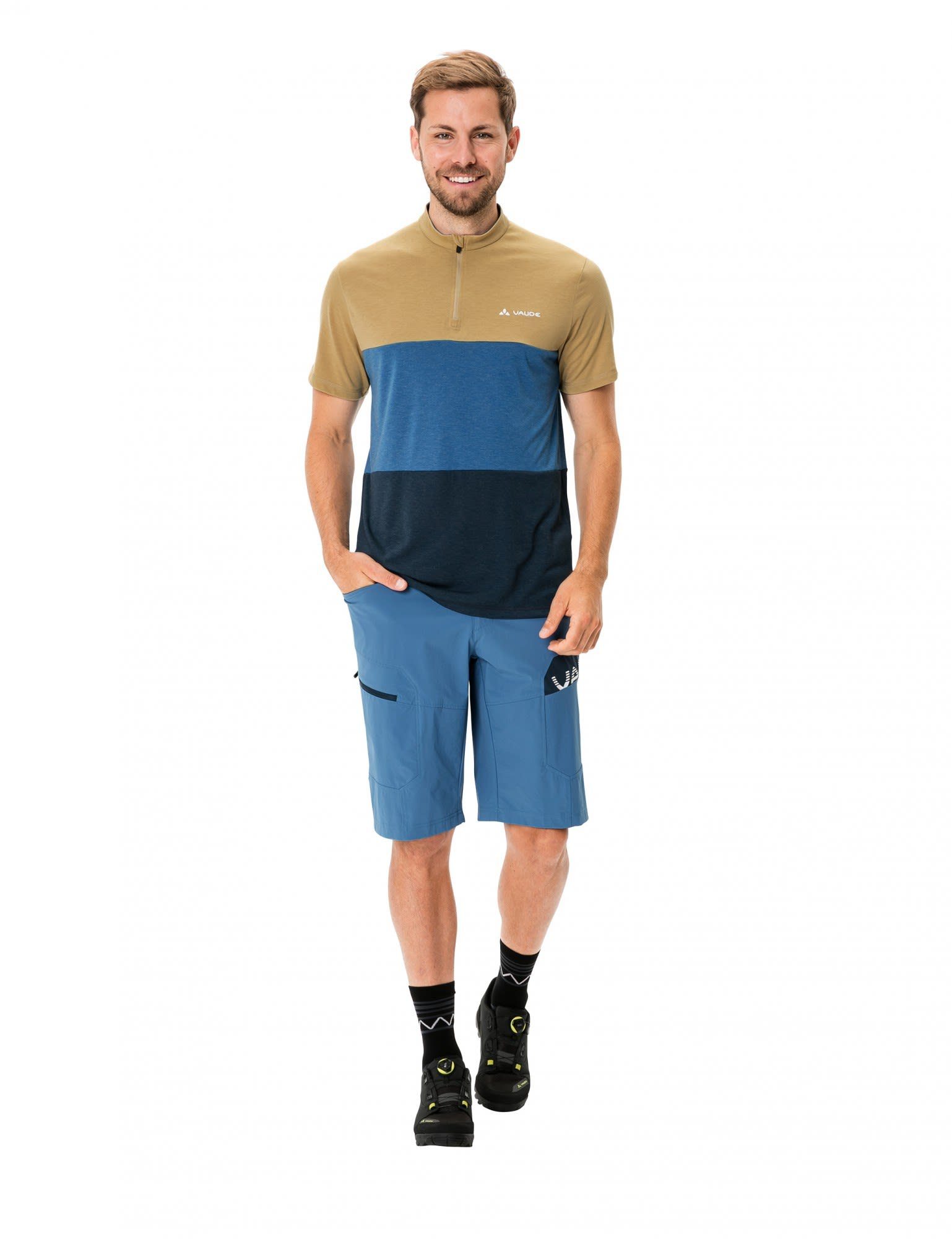 Qimsa Herren Vaude Mens VAUDE T-Shirt Kurzarm-Shirt Shirt Desert