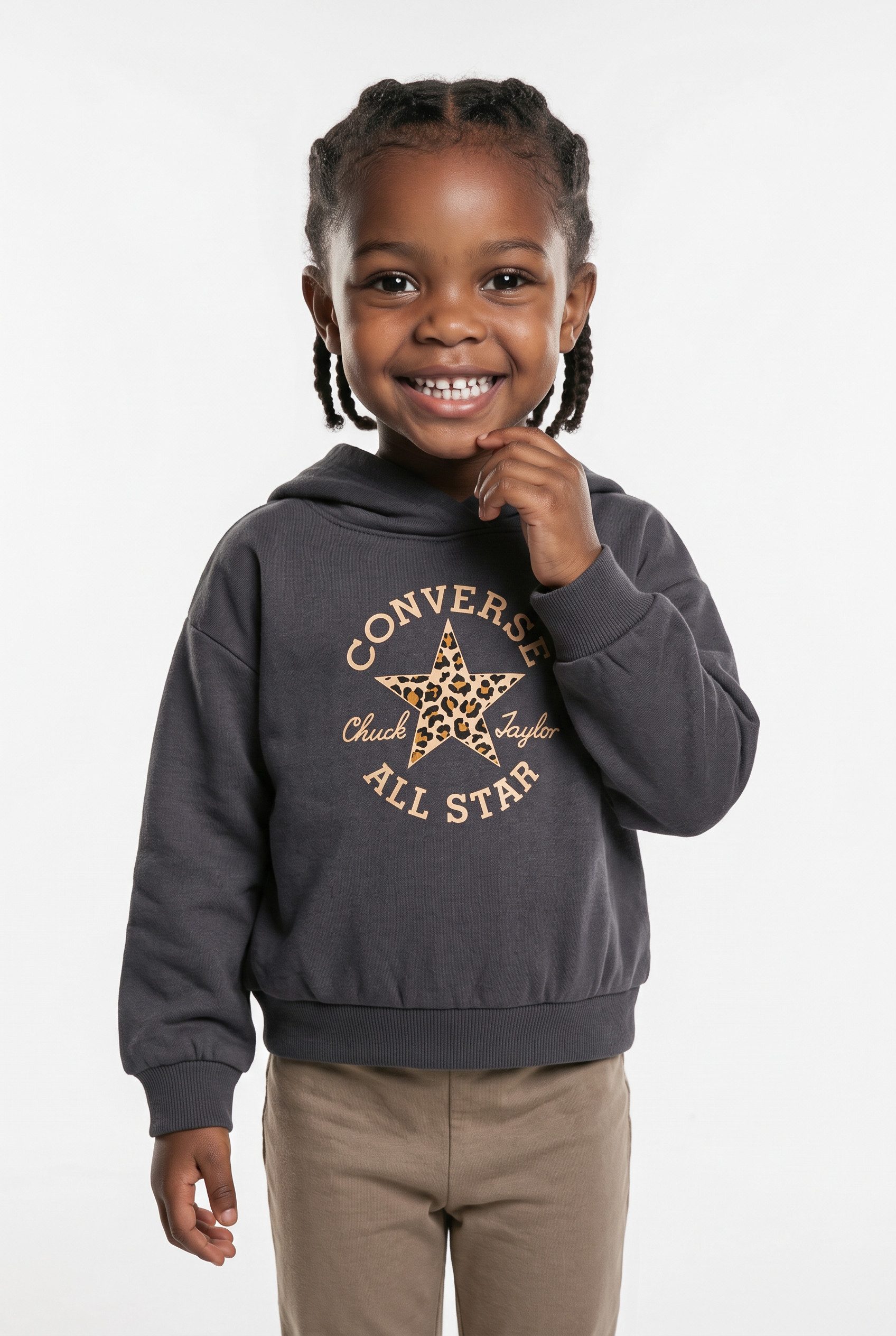 Converse Kapuzensweatshirt CNVG RELAXED GRAPHIC HOODIE für Kinder, mit Kapuze, aus Baumwolle und Polyester