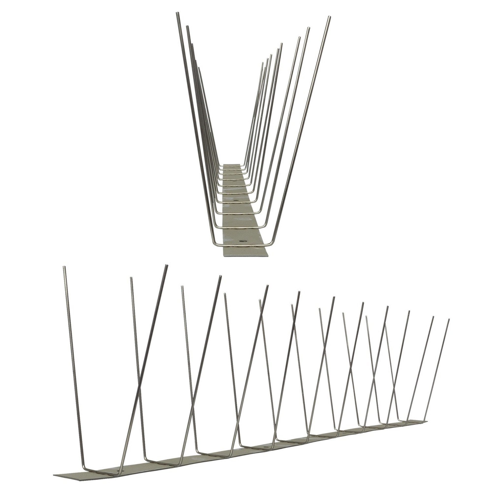 Taubenspikes 3 Meter (6 x 0,5m) Taubenspikes 2-reihig
