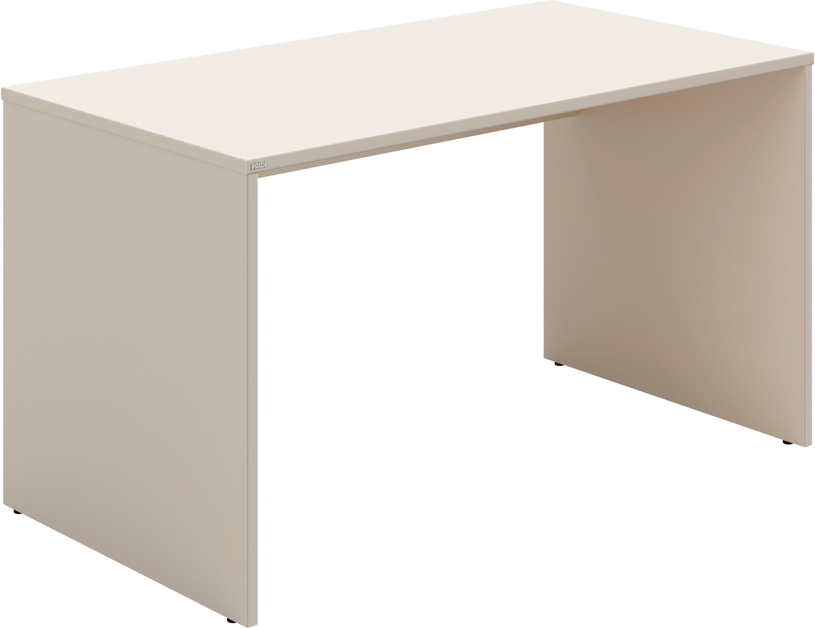 PAIDI Kinderschreibtisch STIENE in Beige oder Grau, 130x70 cm (B/H/T ca. 130/73/70cm), stabiler und langlebiger Schreibtisch, kratzfest, leicht zu reinigen