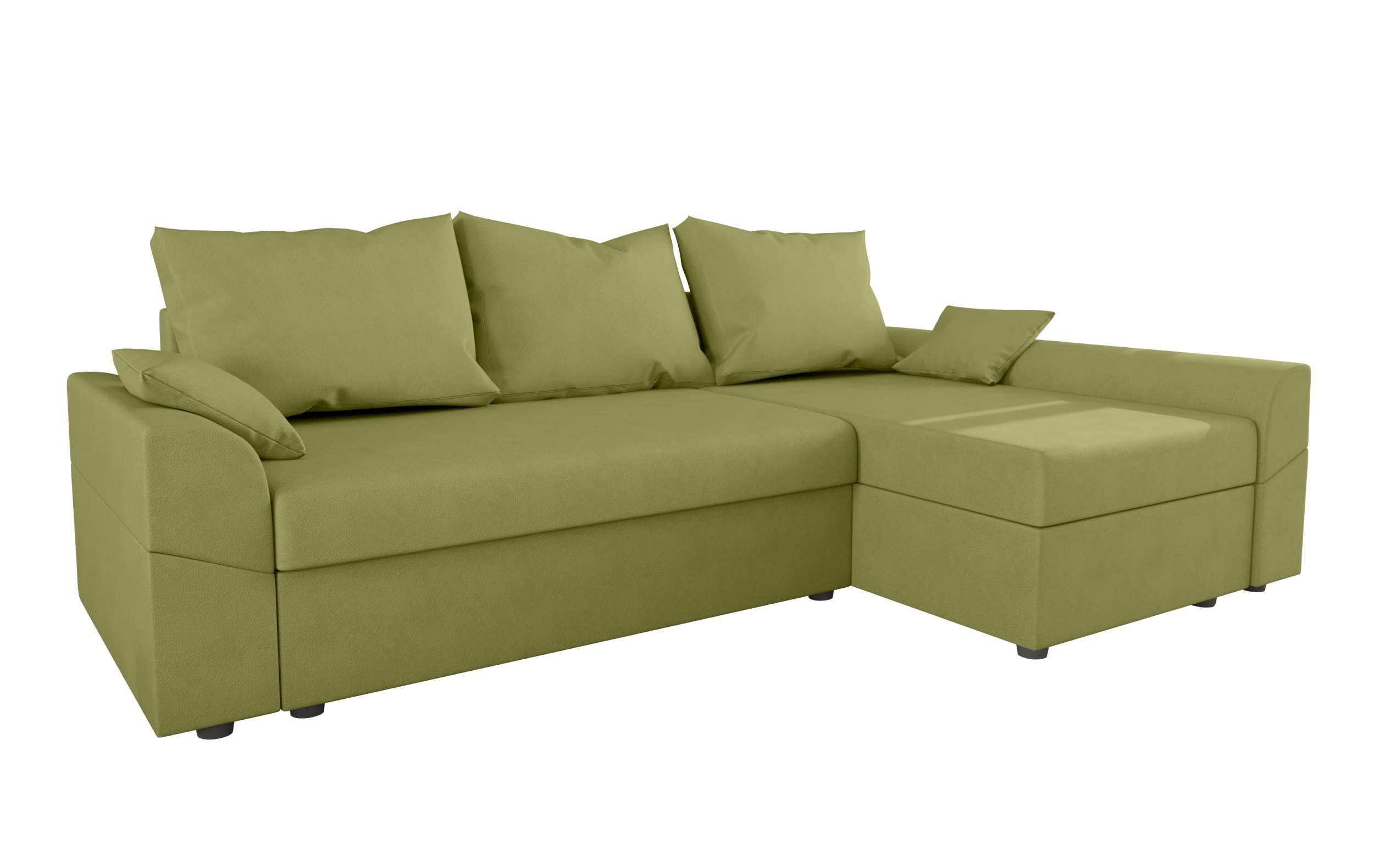 Stylefy Sofa, Bettfunktion, Eckcouch, mit Design Modern L-Form, Bettkasten, mit Sitzkomfort, Ecksofa Aurora,