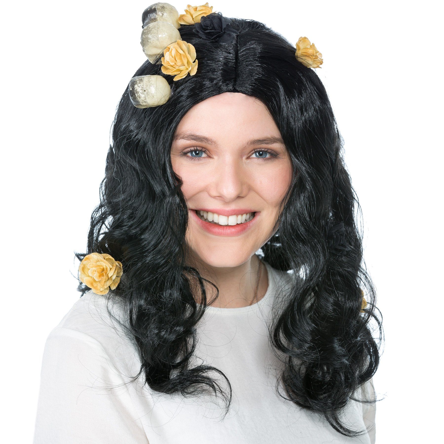 dressforfun Kostüm-Perücke Frauenperücke Skull