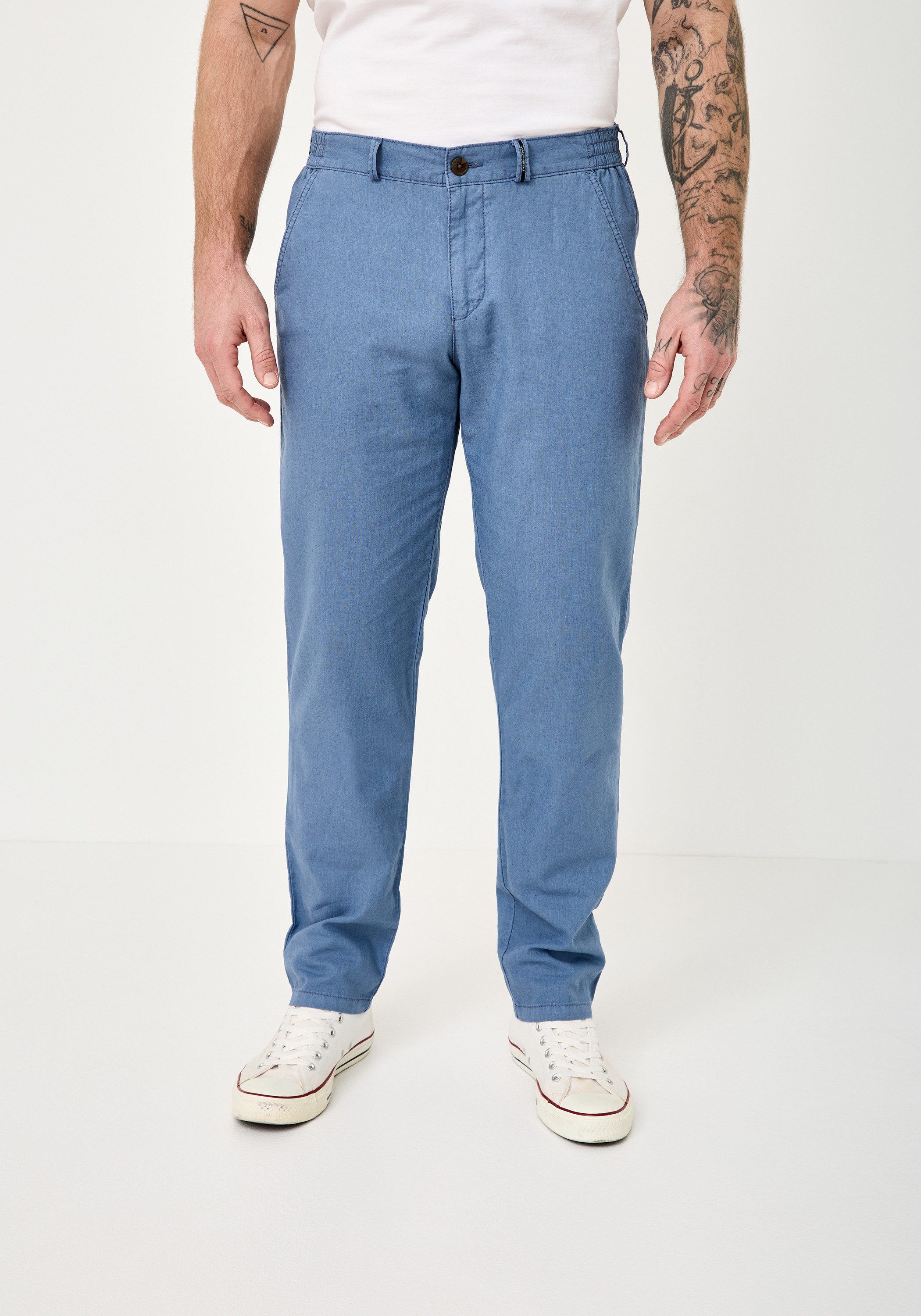 Redpoint Stoffhose HALIFAX Leichte Baumwoll-Leinen Chinos aus der 16 Shades Edition