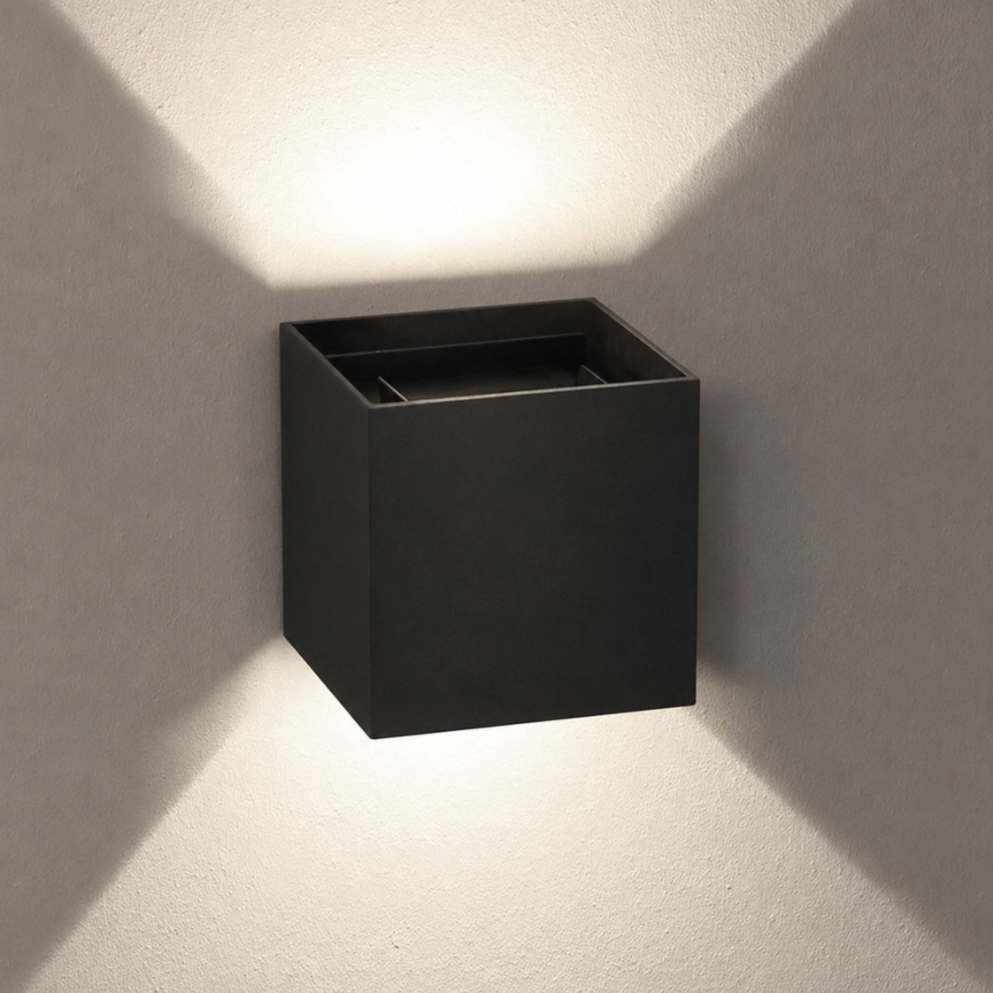 Wandleuchte LED Außenwandleuchte Ixa IP44 Schwarz