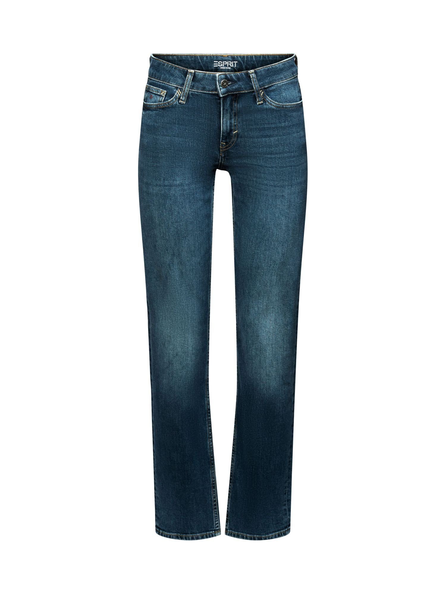 Esprit Straight-Jeans Gerade Jeans mit mittelhohem Bund