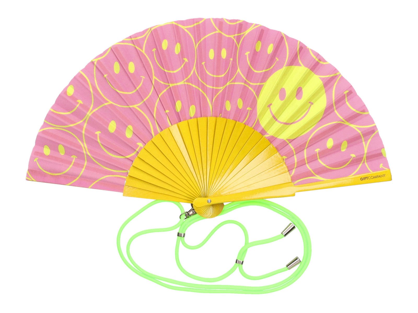 Giftcompany Dekoobjekt Fififan Fächer Smile rosa/gelb 23cm