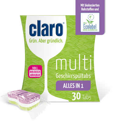 claro claro Multi Geschirrspül-Tabs 30 Stk. à 20 g Spülmaschinentabs (1-St)