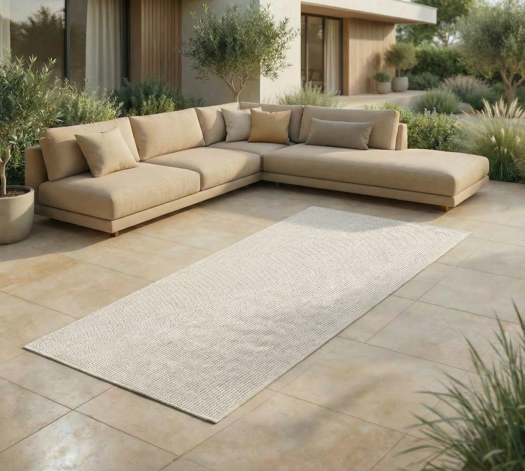 Jimri Outdoorteppich Keywest, Läufer, Outdoor Teppich Balkonteppich Terassenteppich