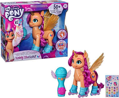 Hasbro Spielfigur My Little Pony, A New Generation - Sing- und Skatespaß Sunny Starscout, mit Sound, leuchtendem Horn und bewegl. Flügeln