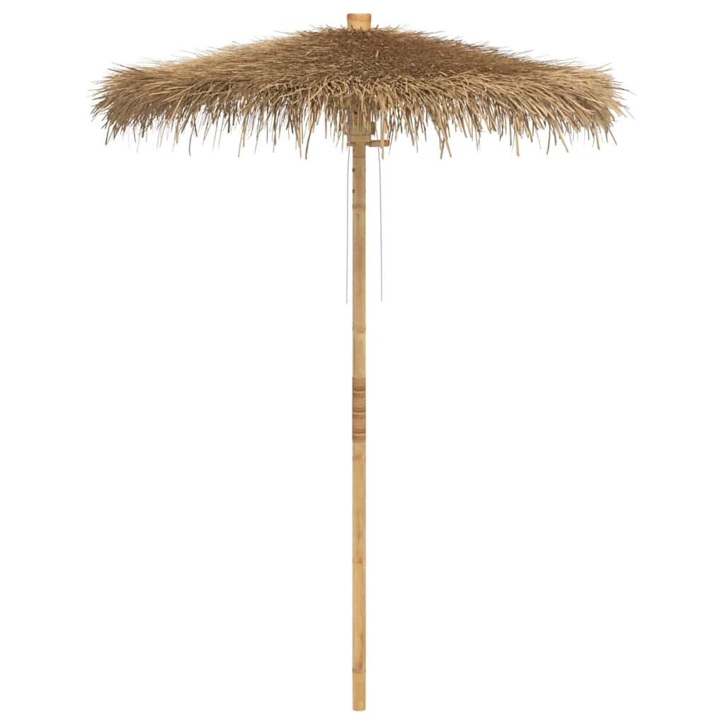 vidaXL Sonnenschirm Tiki-Schirm mit Bananenblatt-Dach 180 cm Bambus