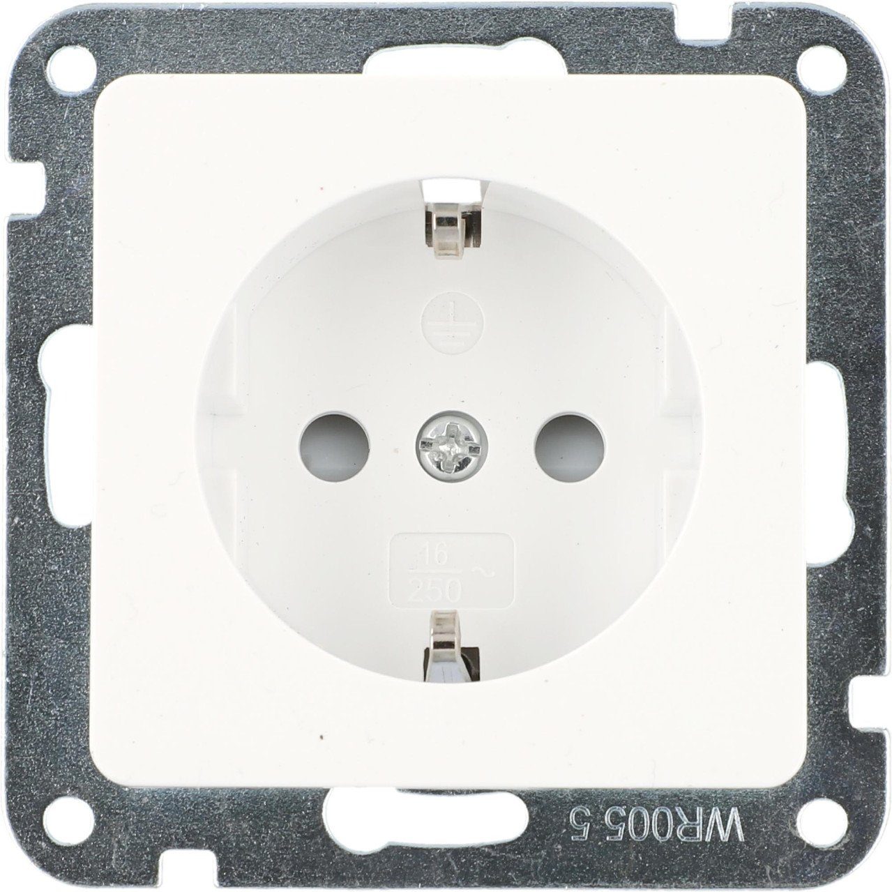 UNITEC Steckdose Unitec Steckdose ohne Rahmen ultraweiß, Serie