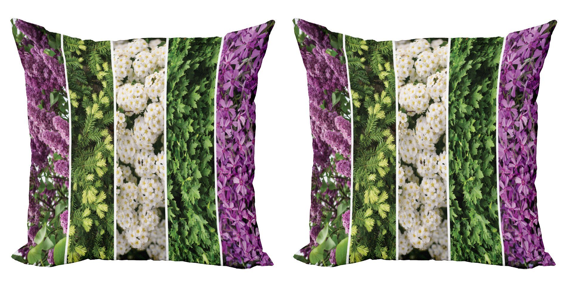 Kissenbezüge Modern Accent Doppelseitiger Digitaldruck, Abakuhaus (2 Stück), Blume Blooming Bouquet Romantik