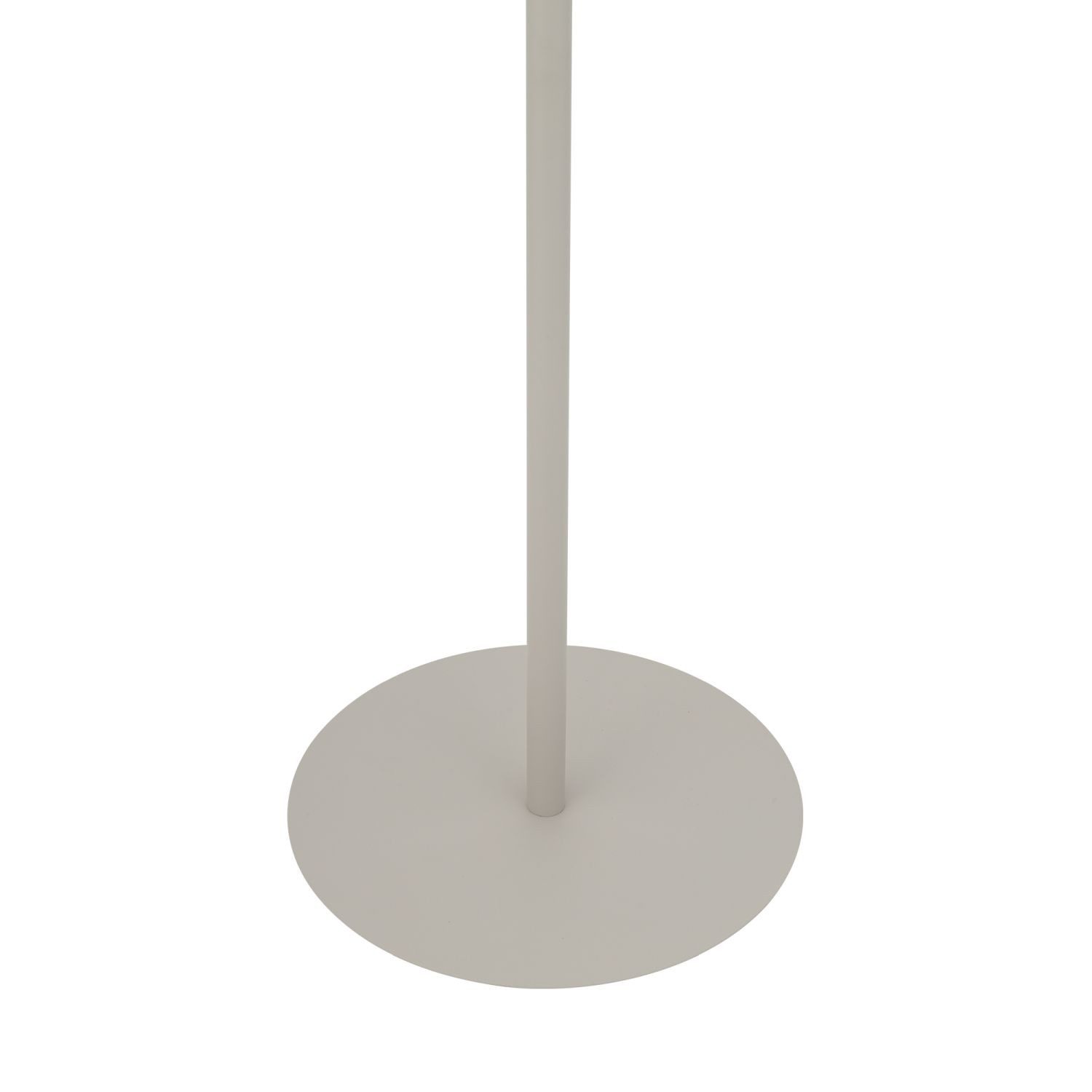 Licht-Erlebnisse Stehlampe ODISO, ohne Leuchtmittel, Stoff Metall E27 163 cm hoch Beige Seidengrau rund Modern Stehlampe