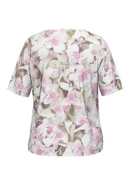 FRANK WALDER Kurzarmshirt mit floralem Charme