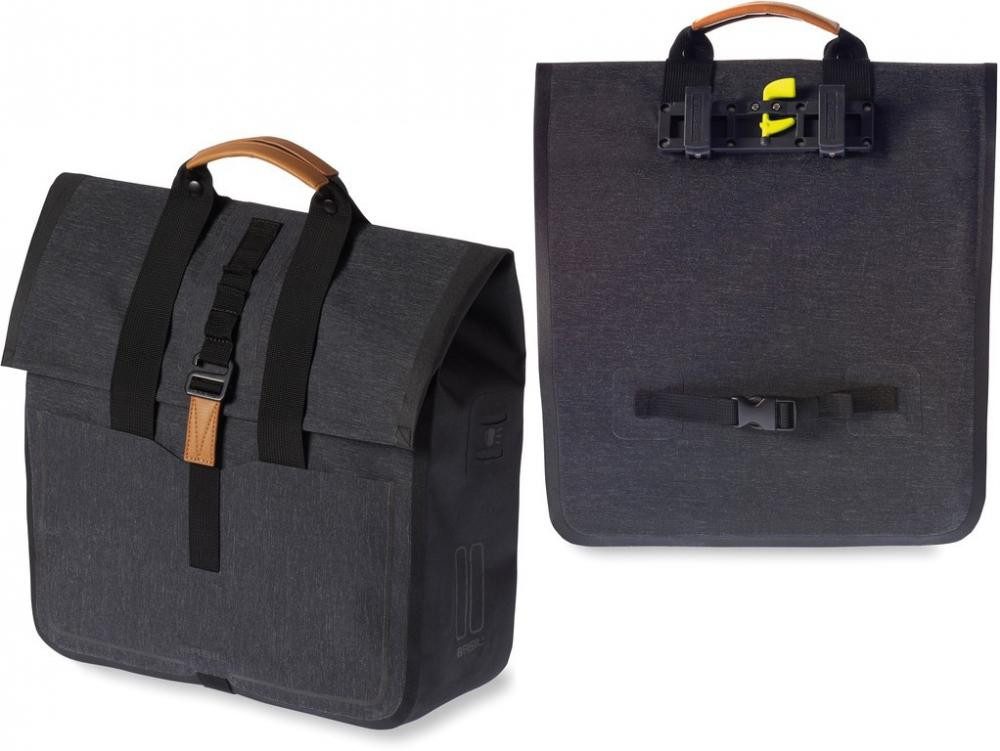 Basil Fahrradtasche Basil Shoppertasche Urban Dry wasserdicht charcoal melee 20l