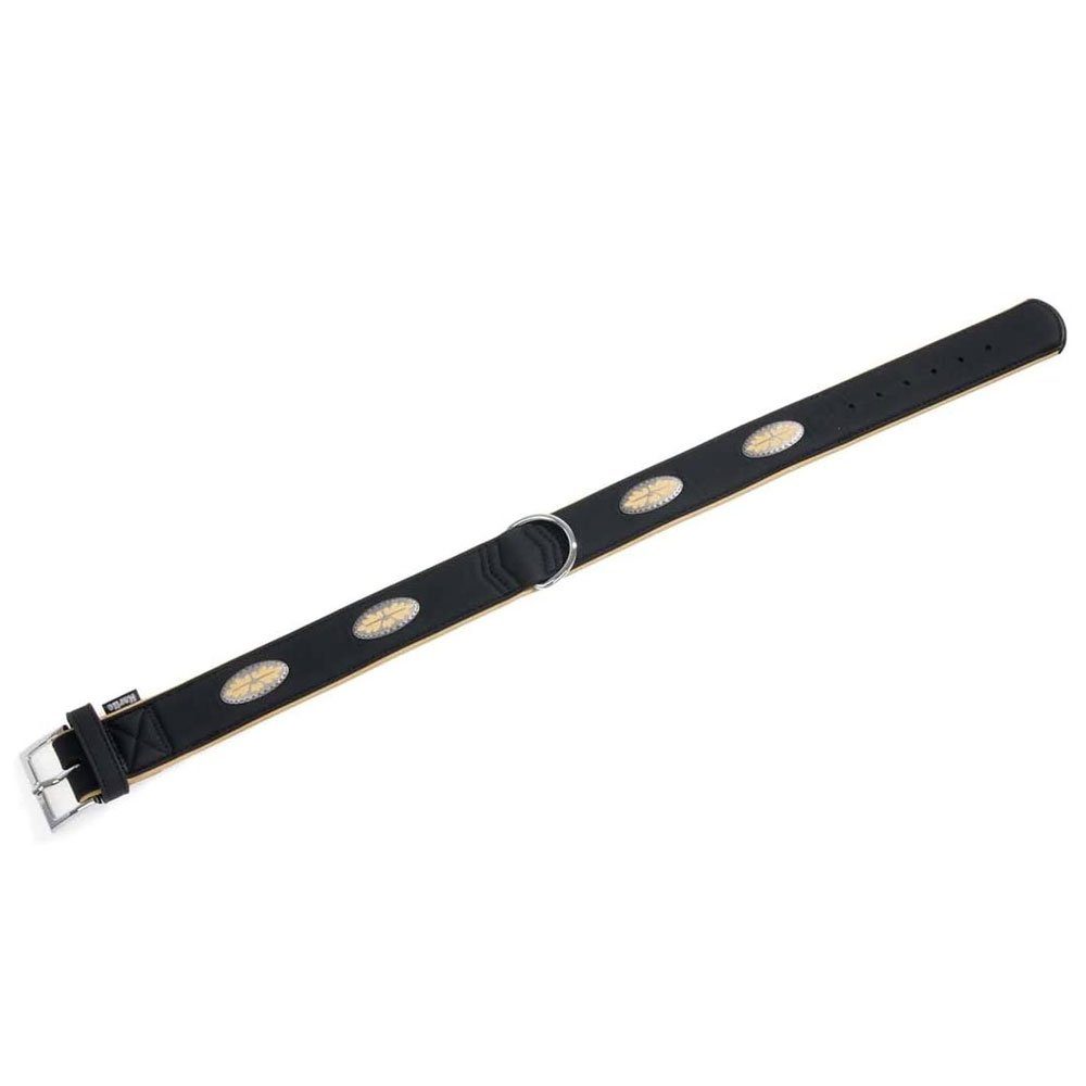 Hunde-Halsband Karlie Art Buffalo Oak Halsband - Schwarz/Beige Länge / Breite: 55cm