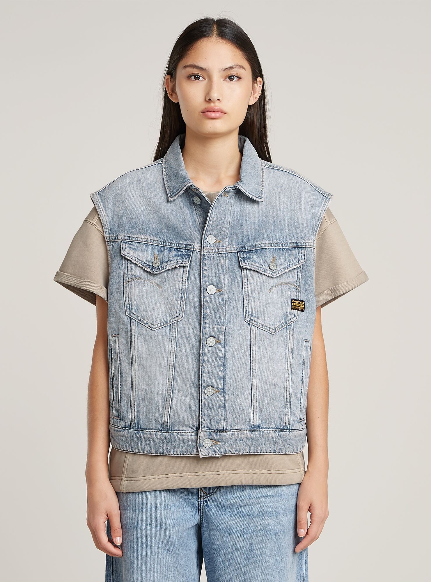 G-STAR Softshellweste Relaxed Denim Vest
