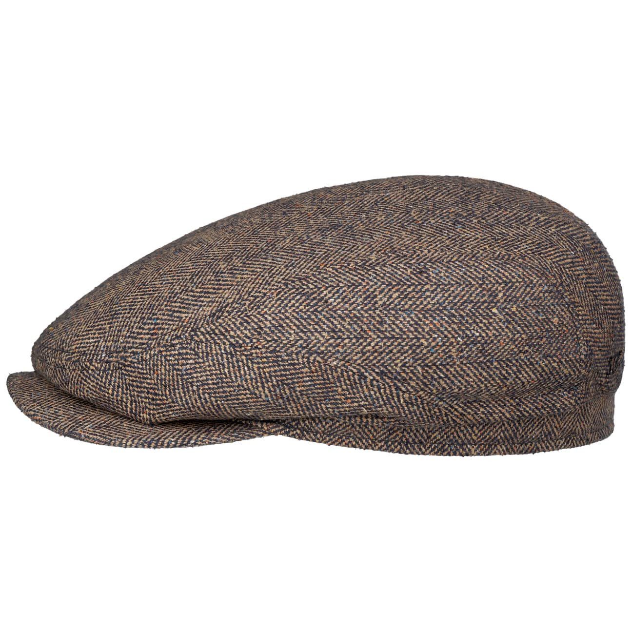 Stetson Flat Cap (1-St) Seidenmütze mit Schirm, Made in the EU
