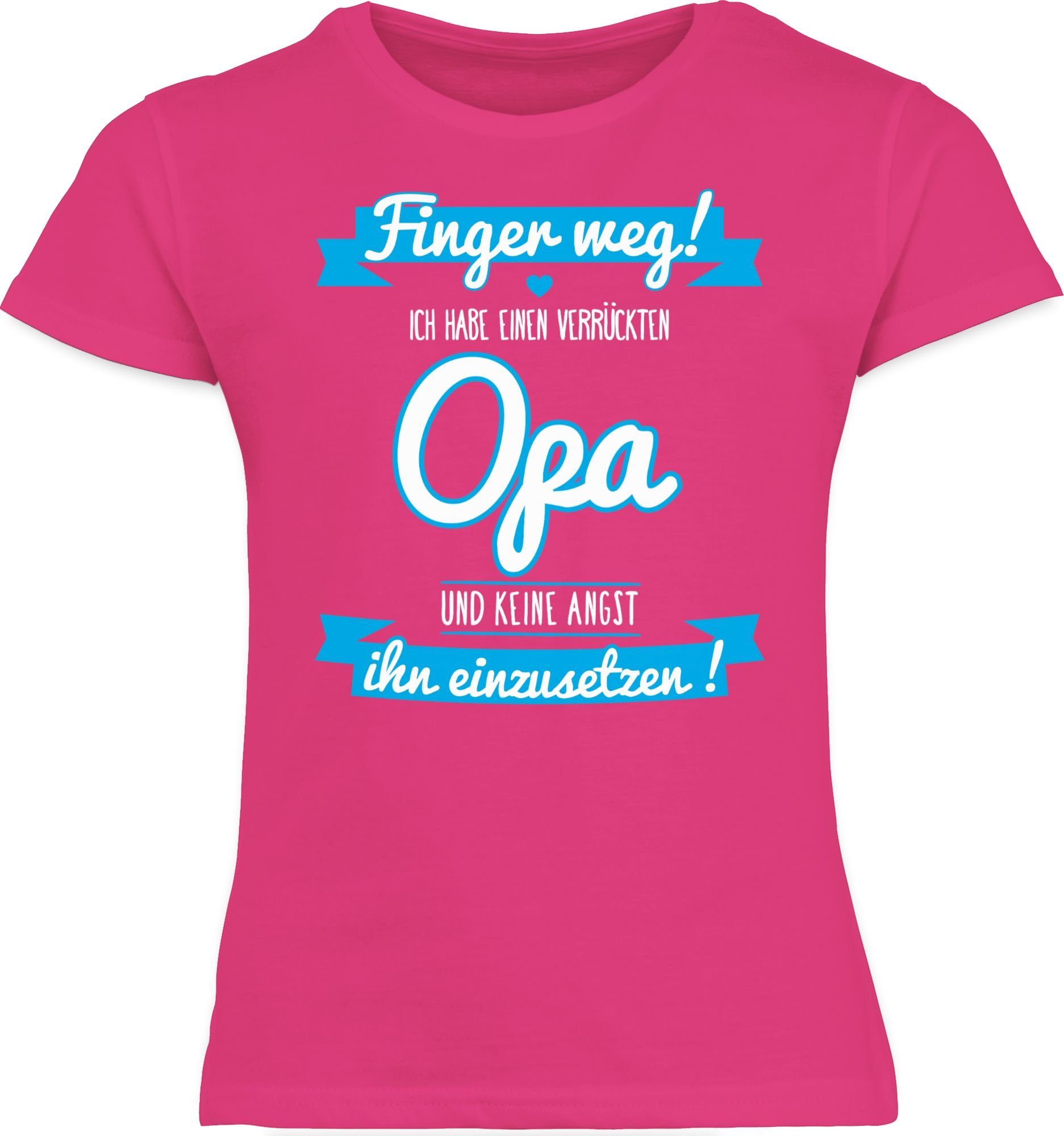 Shirtracer TShirt »Ich habe einen verrückten Opa blau Statement