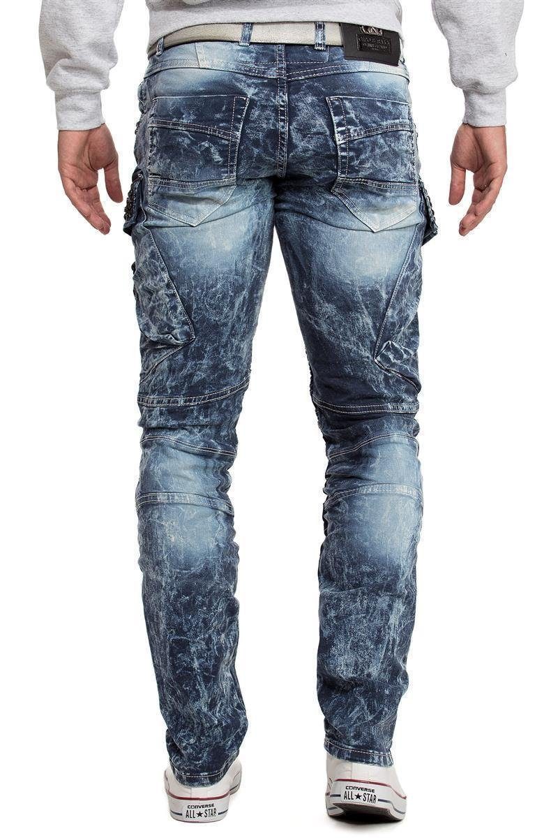 Cipo & Baxx Regular-fit-Jeans Cargo Hose günstig online kaufen