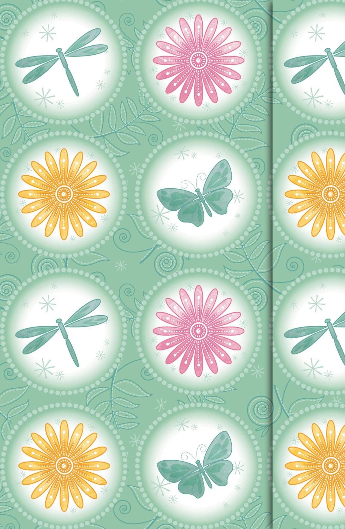 TENEUES Kalender Verlag Notizbuch Butterflies, Magneto Blank Book, klein