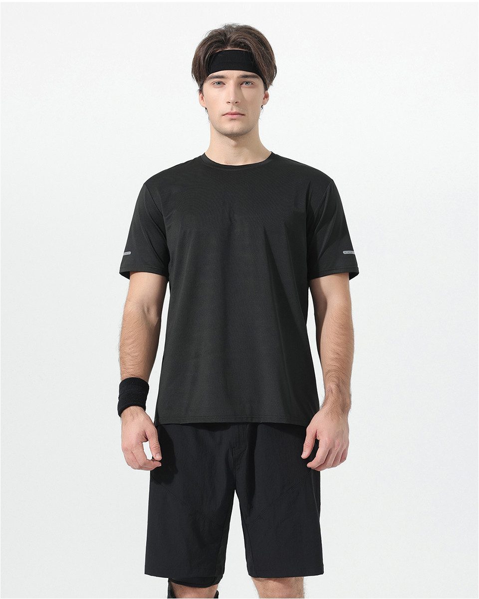 YOUTHUP T-Shirt Herren T-Shirt aus Eisseide Unifarben