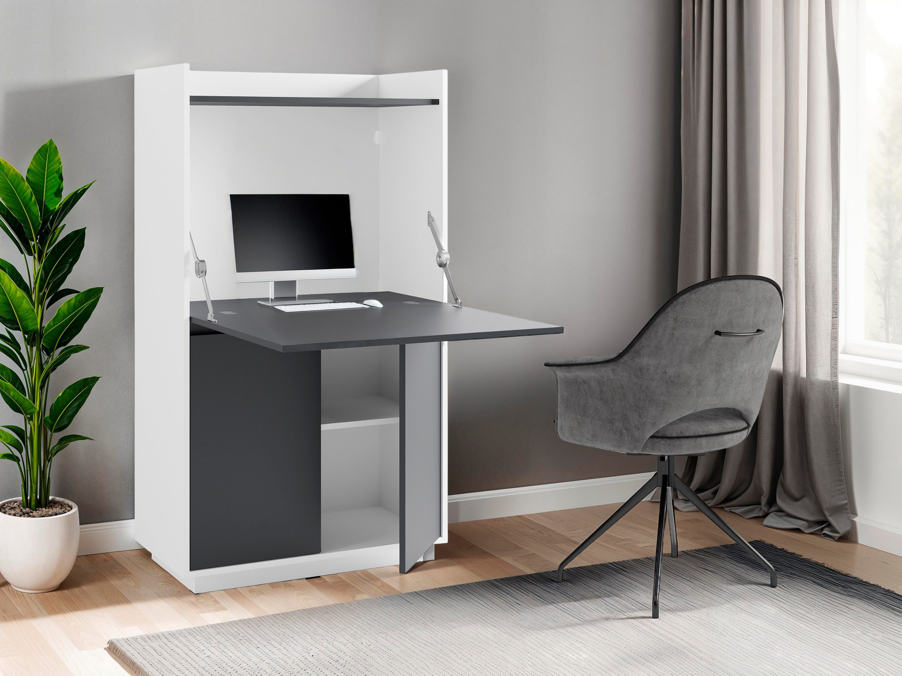 byLIVING Sekretär Hannes, platzsparende Arbeitslösung mit günstig online kaufen