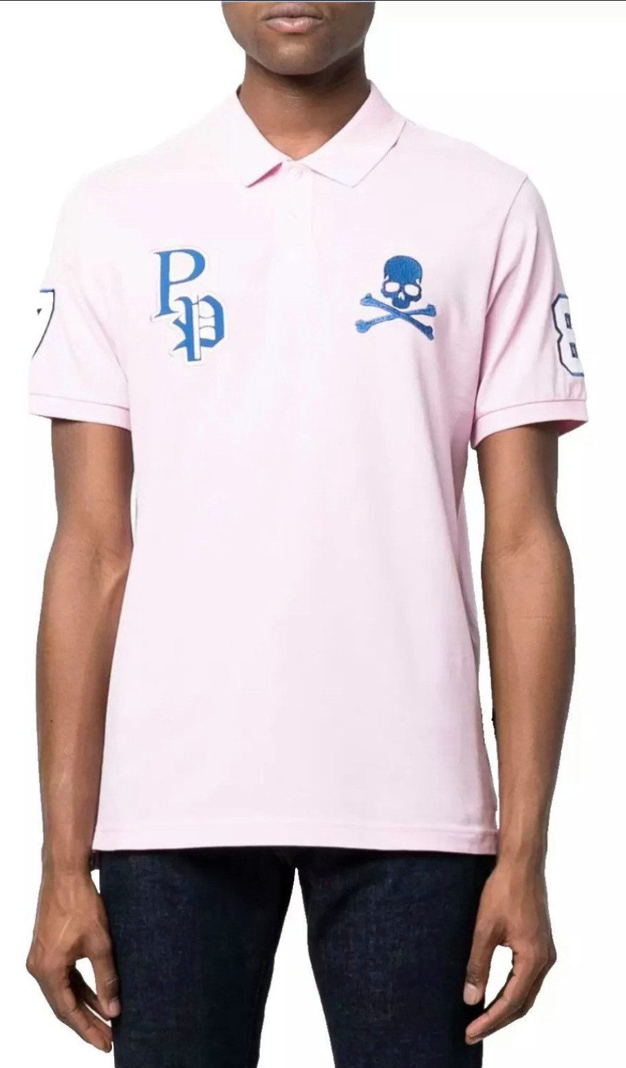 PHILIPP PLEIN Poloshirt SS Multi Skull Logo Polohemd günstig online kaufen